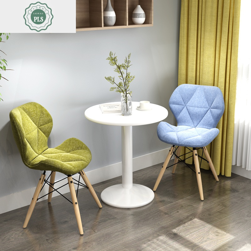 接待桌休闲桌子家用餐桌椅洽谈桌小圆桌椅子组合售楼处谈判桌北欧