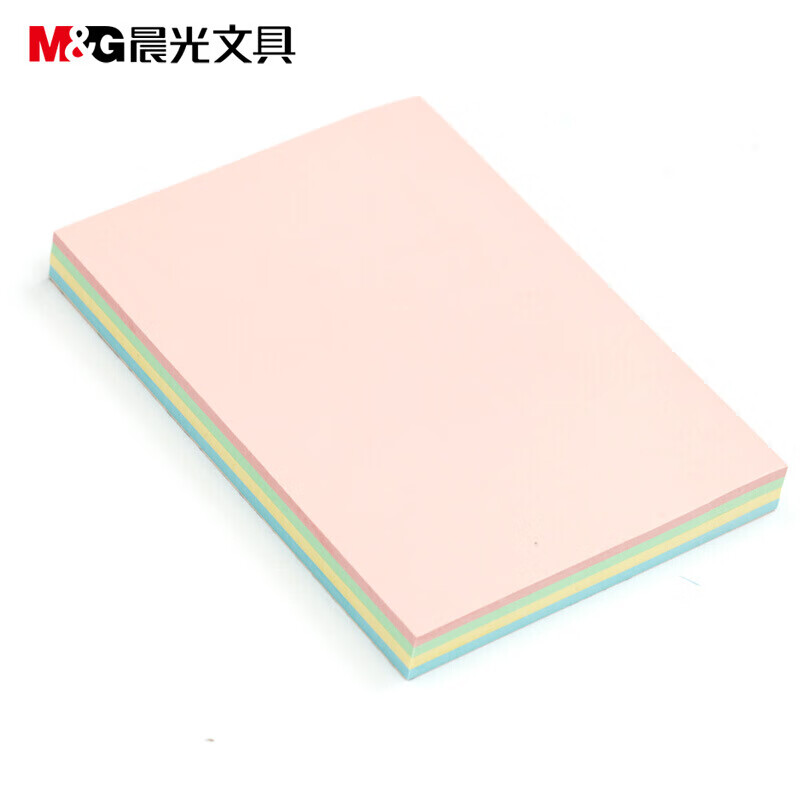 晨光(M&G) YS-11彩色便利贴粘性便签纸留言贴3X4彩色 100页自粘告示贴76X102mm 10包装高清大图