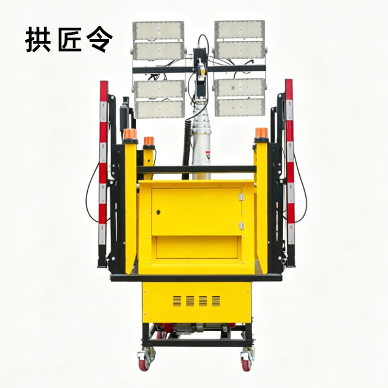 拱匠令 GJL6176 智能自动化照明灯塔 220V 750W IP65 LED 发电机组(计价单位:台) 黄色高清大图