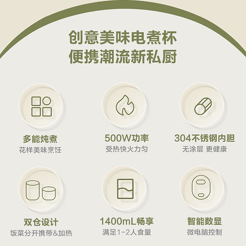 苏泊尔电水壶1.2L不锈钢底盘加热云白防烫设计1-2人用轻巧便携高清大图