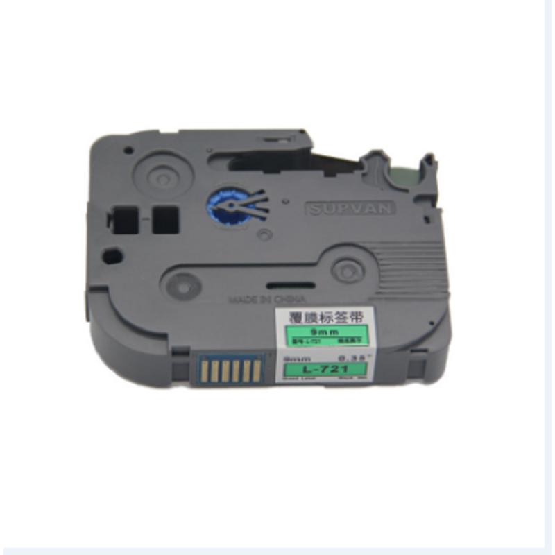 硕方 标签机绿底黑字色带9mm* 8m L-721(卷)