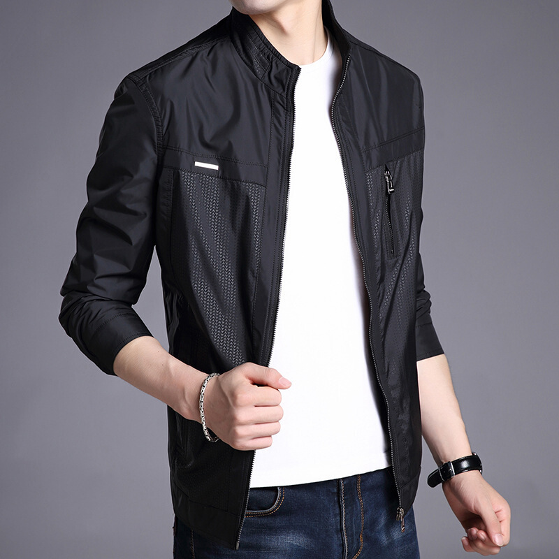 梵克公牛春季中青年男人薄款外套 2020热新款装中老年男士商务休闲