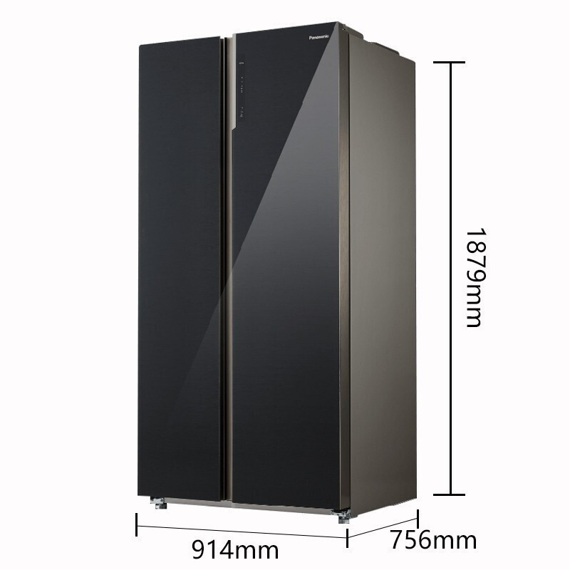 松下panasonic冰箱nrb651wgdg640l对开门大容量精准调温一级能效带变