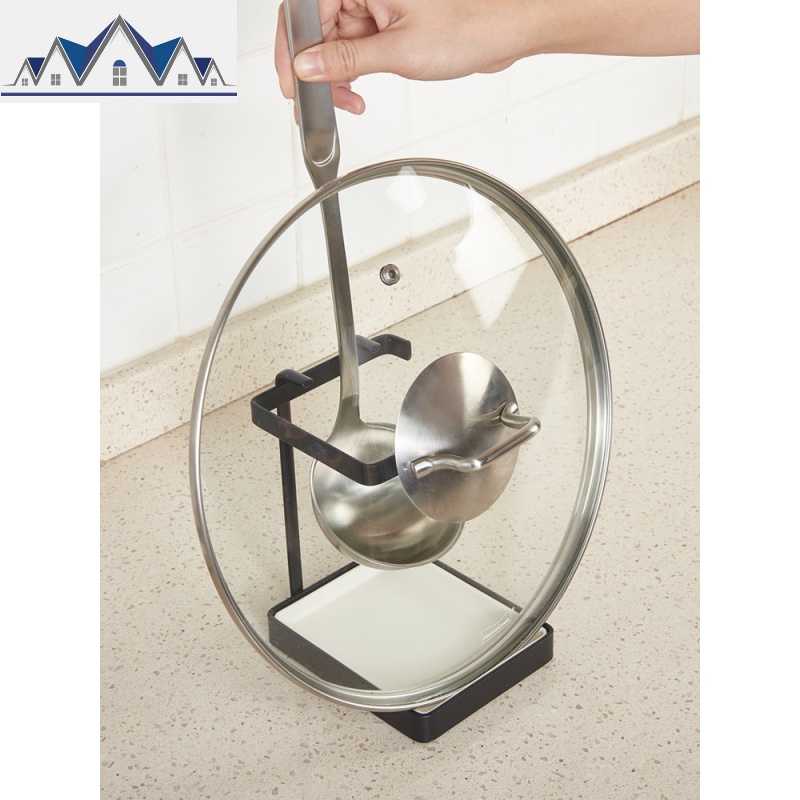 厨房置物架坐式汤勺锅盖架勺子座防溅水收纳沥水带接水盘置物架子_423_86高清大图