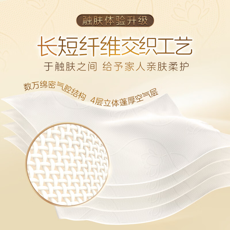 清风 51010848 清风厚柔系列4层80抽/包*1*18抽取式面巾纸 纸品 餐巾纸家用纸巾高清大图