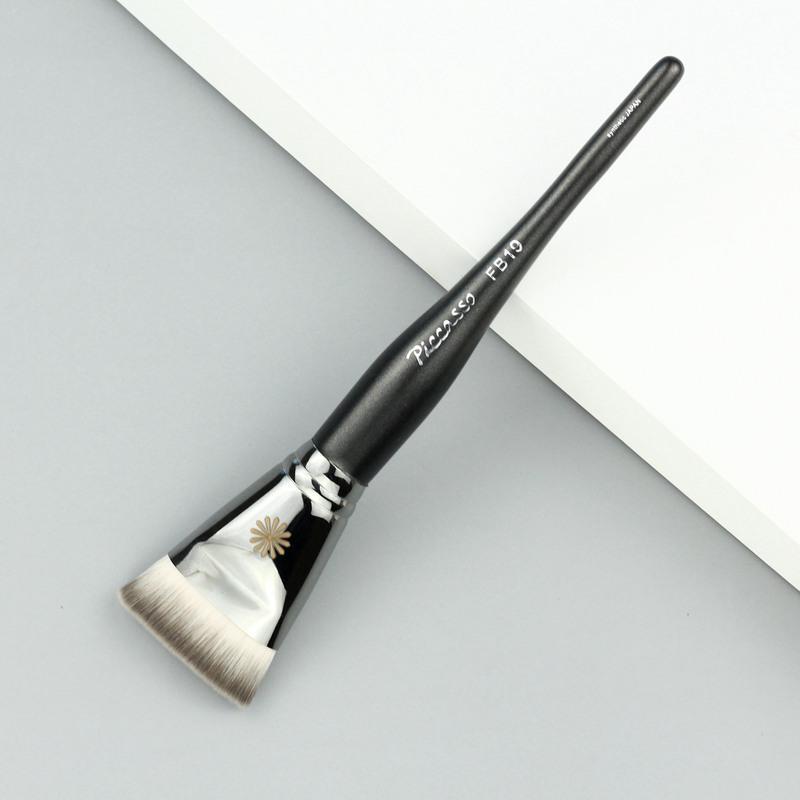 pony化妆刷毕加索fb19一字平头粉底刷修容刷纤维毛无刷痕