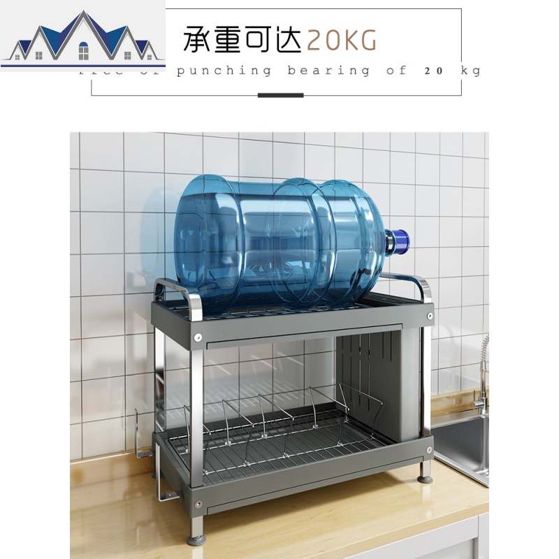 304不锈钢放碗架晾碗碟沥水架 厨房用品碗盘碗筷收纳盒家用置物架 三维工匠高清大图