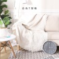 沙发巾全盖布北欧沙发垫套毯冬季加厚弹力通用懒人沙发罩 白色T型格 180*260_173