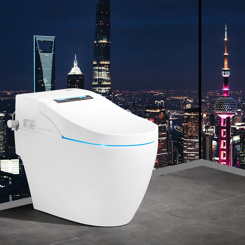 智能马桶一体式家用自动马桶坐便器[入户+上安装]高清大图