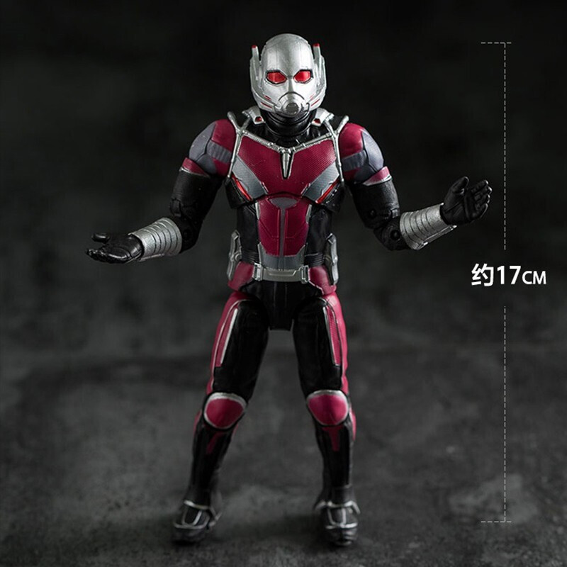 中动玩具1901067寸蚁人漫威手办复仇者联盟关节可动手办玩具支架款