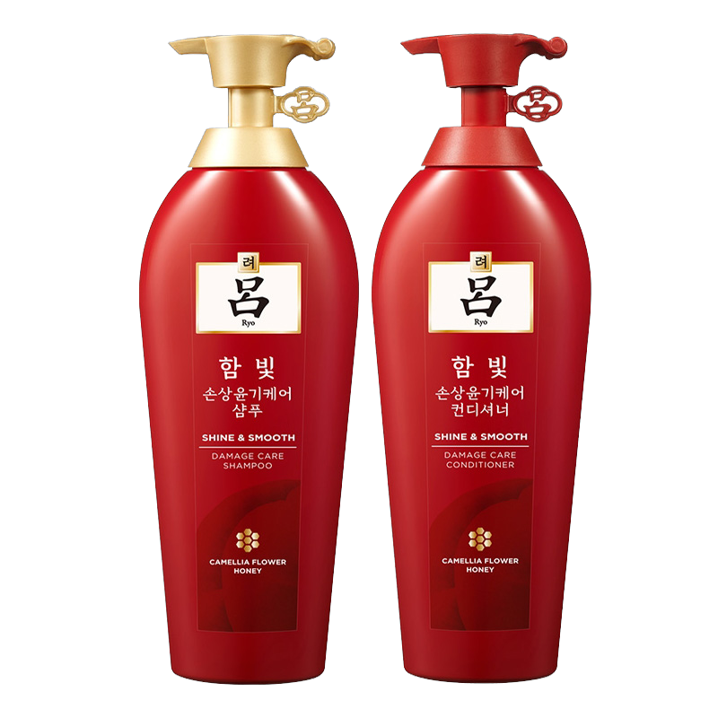 吕(Ryo)含光耀护营润修护洗发水套组(洗发水920ml+护发素920ml)