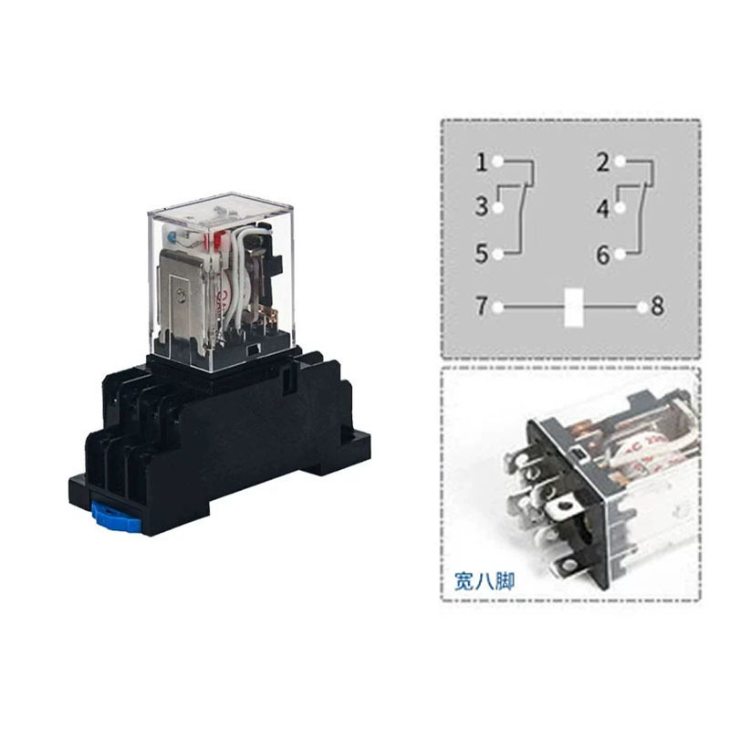 正泰 中间继电器电磁小型继电器 JQX-13F(D)/2Z 宽8脚带底座交流 AC380V 10个/组 (单位:组)高清大图