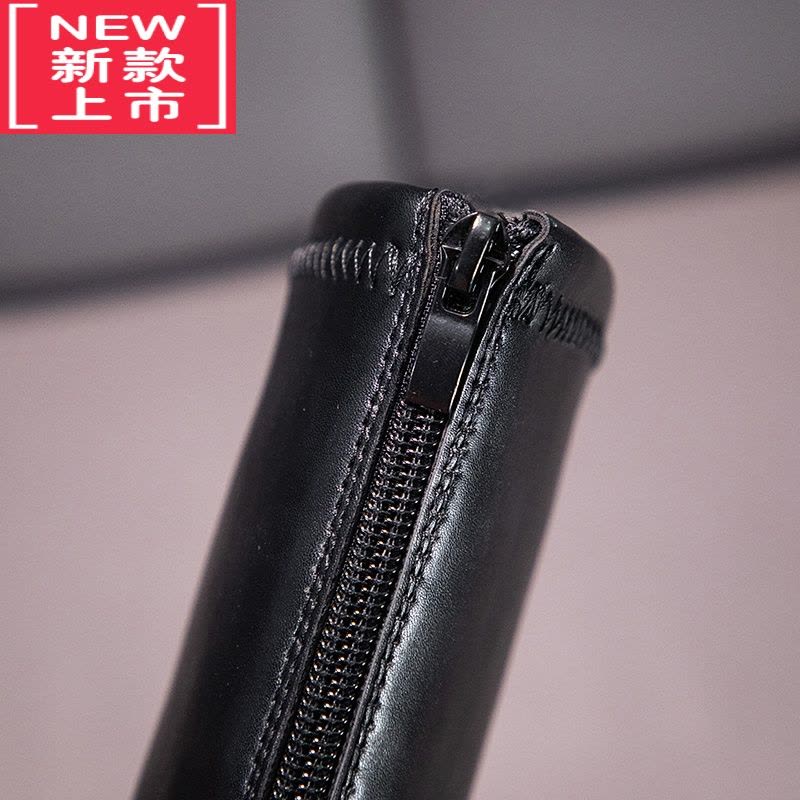 可莉允女童靴子2022新款秋冬季加绒保暖儿童长筒靴过膝女孩小皮靴英伦风图片