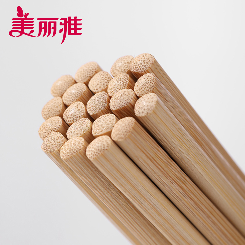 美丽雅(maryya) 一次性碳化筷子24厘米 100双独立装高清大图