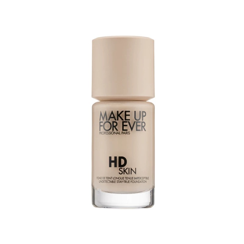 MAKE UP FOR EVER玫珂菲高清仿真肌无痕粉底液30ml 1R02#粉一白 提亮肤色自然遮瑕持久不脱妆