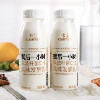 卡士酸奶餐后一小时风味酸牛奶原味益生菌发酵乳250g*6瓶装整箱