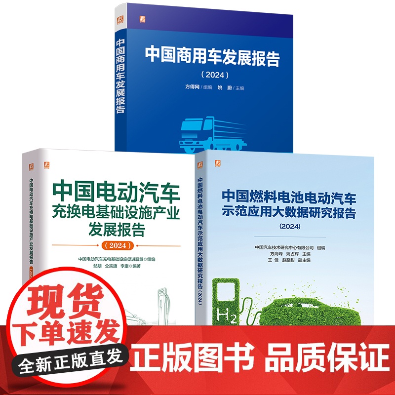 套装 中国汽车行业发展报告(共3册) 电动汽车 产业发展报告 政策分析 技术标准 商业模式 发展展望 统计数据 新能高清大图