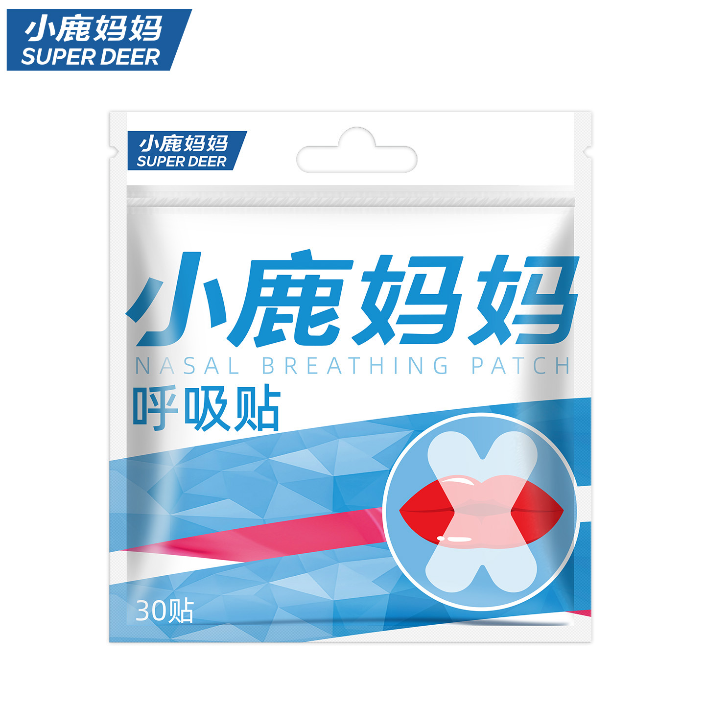 小鹿妈妈睡眠呼吸贴闭口呼吸矫正封口封嘴唇贴睡觉防张嘴磨牙神器