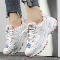 skechers斯凯奇女鞋新款老爹鞋时尚运动鞋休闲鞋66666214-WPK ZP