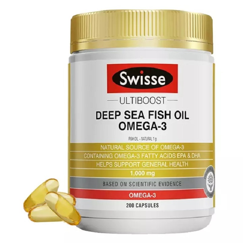 Swisse深海鱼油胶囊1000毫克400粒 含欧米伽3和DHA 呵护眼脑健康