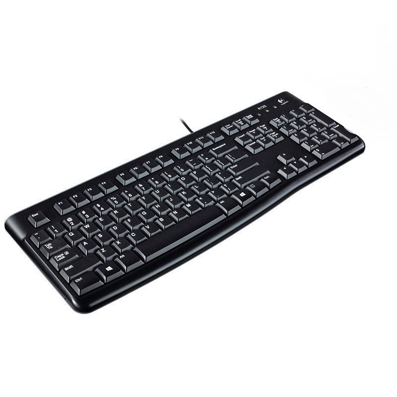 罗技(Logitech)K120 有线键盘 单个装-(个)