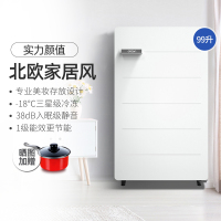 东宝(dobon)BC-99KAU 单门小型冰箱 化妆品面膜美妆小冰箱 冰川白