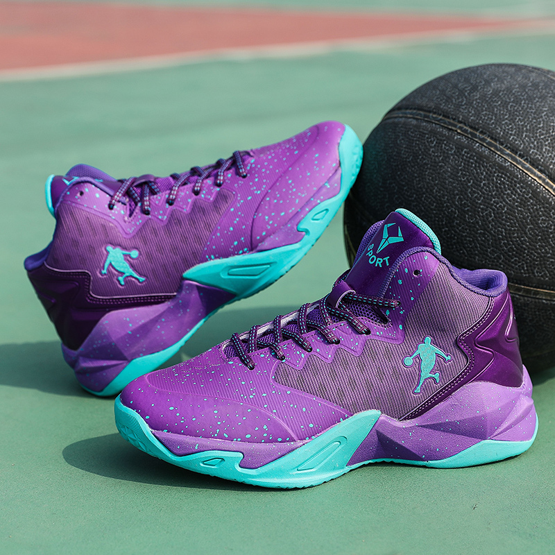 邦塞斯 篮球鞋儿童防滑耐磨透气轻便中学生双色鸳鸯全明星运动鞋欧文