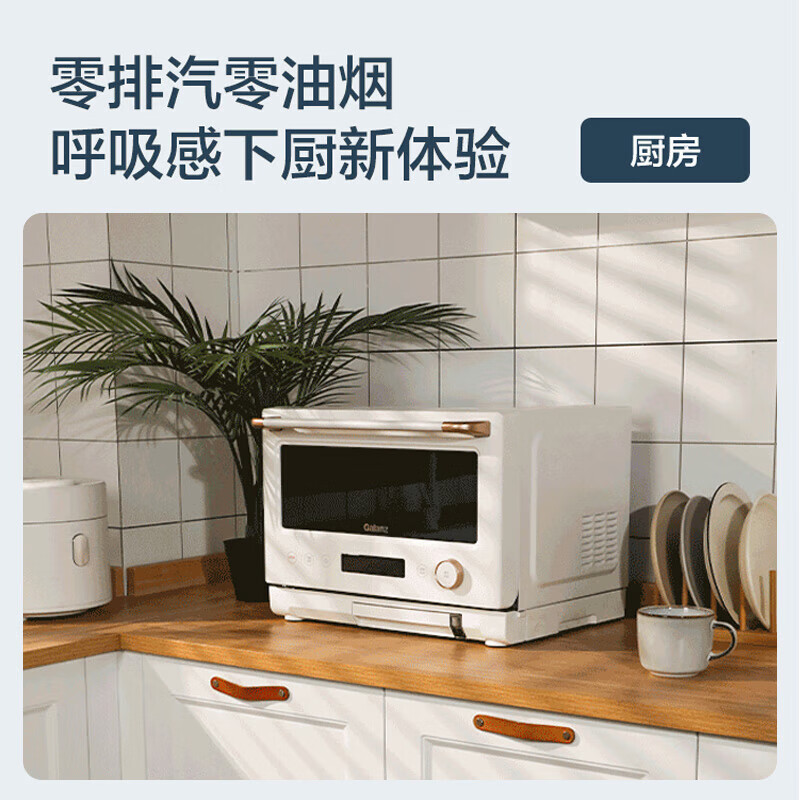 格兰仕 D90Q20ESXLV-RW(W0) 微波炉 智能变频 平板蒸箱烤箱家用光波炉微蒸烤炸一体机高清大图