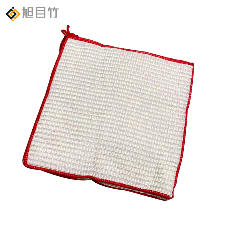 蜂窝洗碗巾木纤维刷碗布 30*30个高清大图