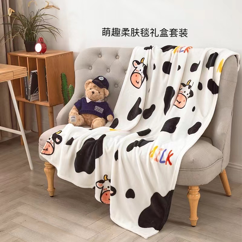 萌趣柔肤毯礼盒套装
