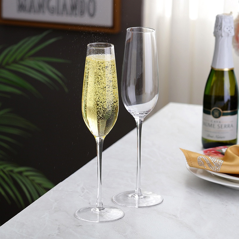 无铅水晶玻璃香槟杯红酒杯葡萄酒杯套装鸡尾酒杯高脚杯马天尼杯e款