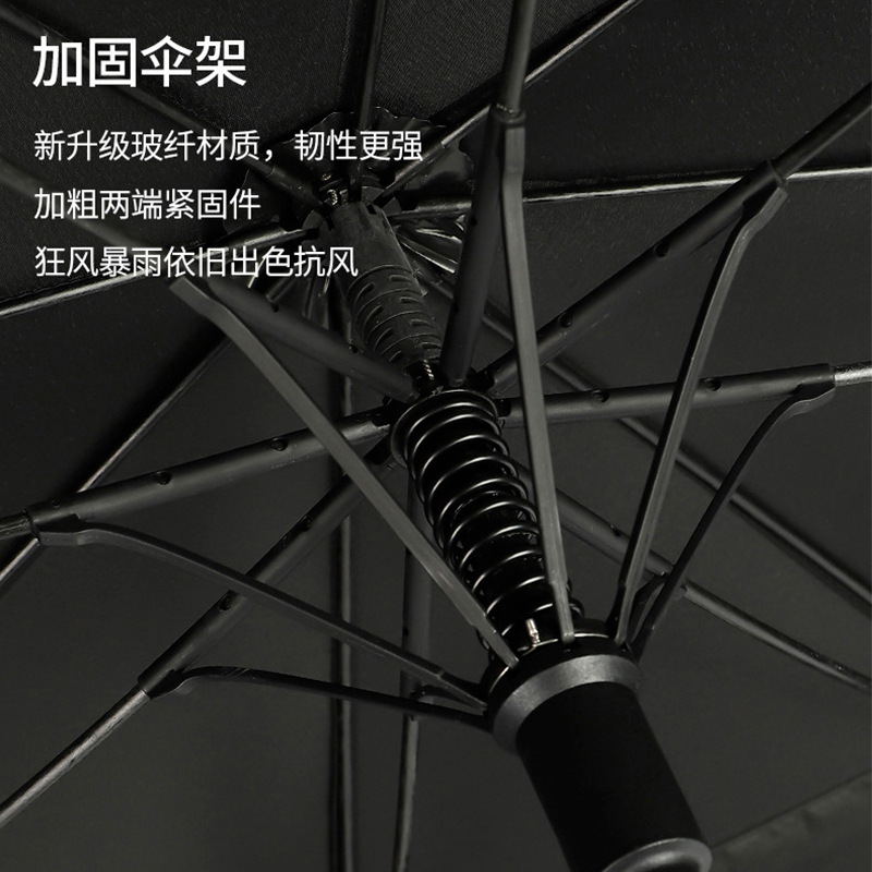 红叶伞直杆长柄雨伞男士商务伞加大加固双人三人超大伞防风伞高清大图