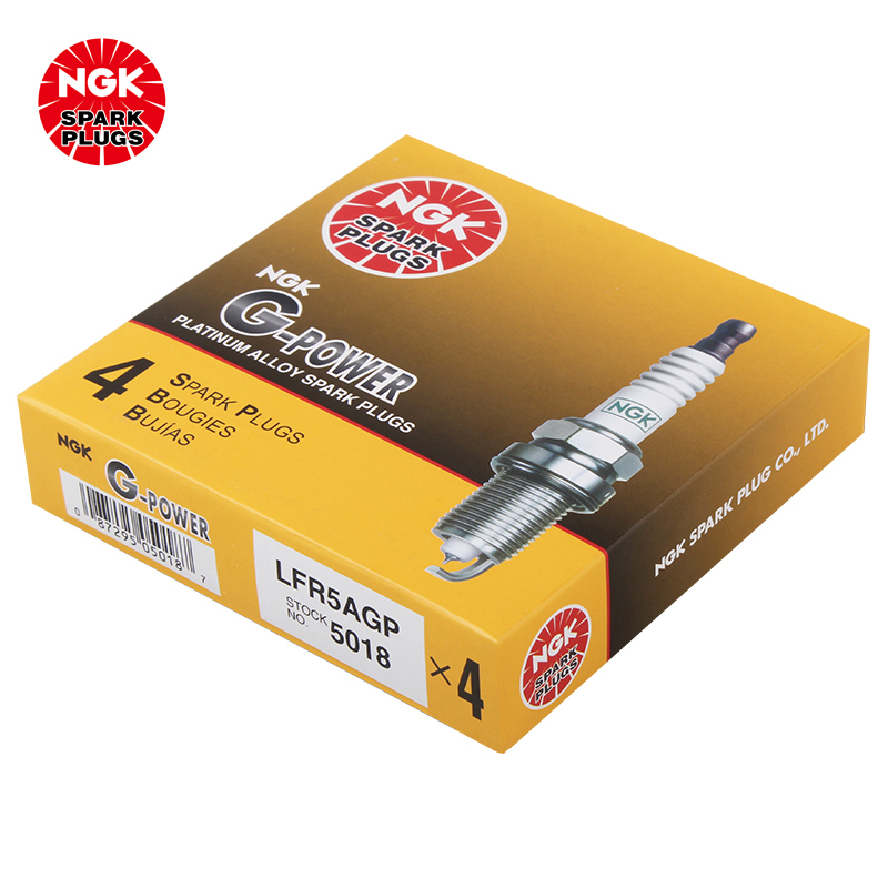 NGK 铂金火花塞 LFR5AGP 5018 四支装 汉兰达雪铁龙世嘉爱丽舍东风标致3073012008风神L60DS5