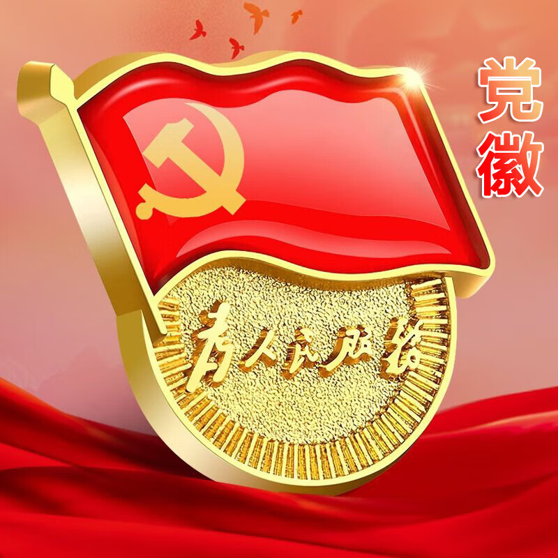 3M 强磁党徽 党员胸章标准型党徽 10枚装