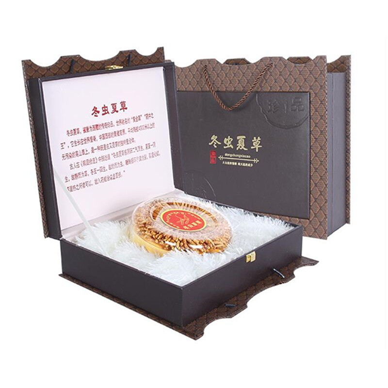 宝丰堂藏冬虫夏草头期干货3根/克50克新鲜干虫草礼盒装