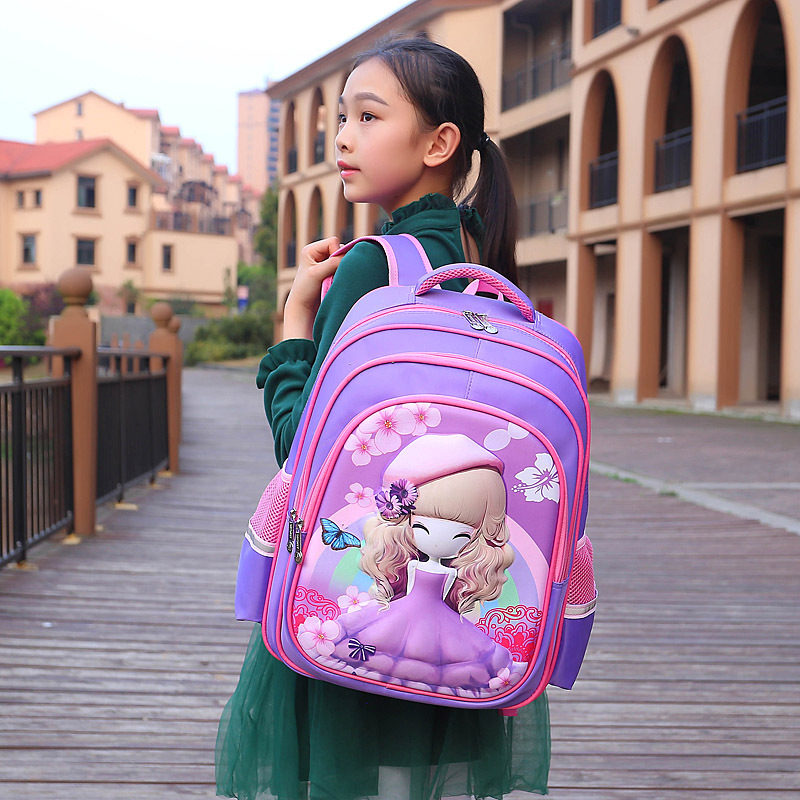 书包小学生书包女韩版公主136年级减负儿童书包女童女孩书包女