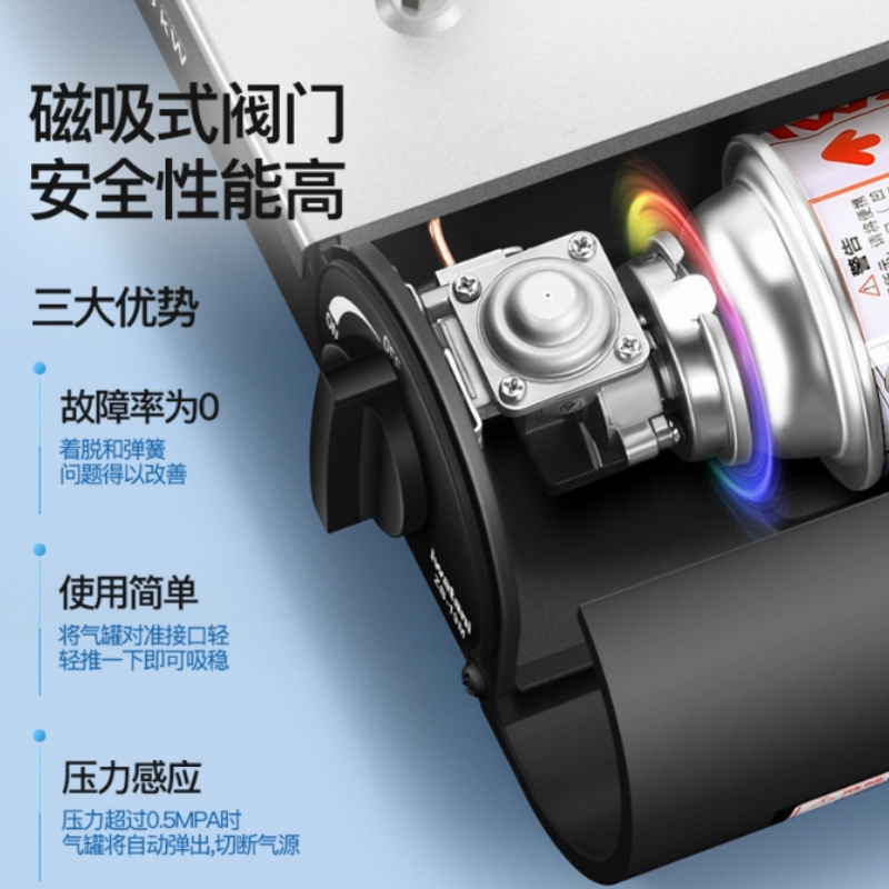 舜灏 ZD-6800 燃气灶 脉冲电子点火 液化气 单眼 黑色高清大图