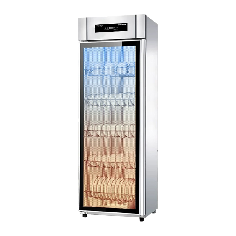 臻远ZY50429008立式消毒柜大容量保洁柜酒店厨房餐具碗筷消毒柜 单门五层架无磁数显款