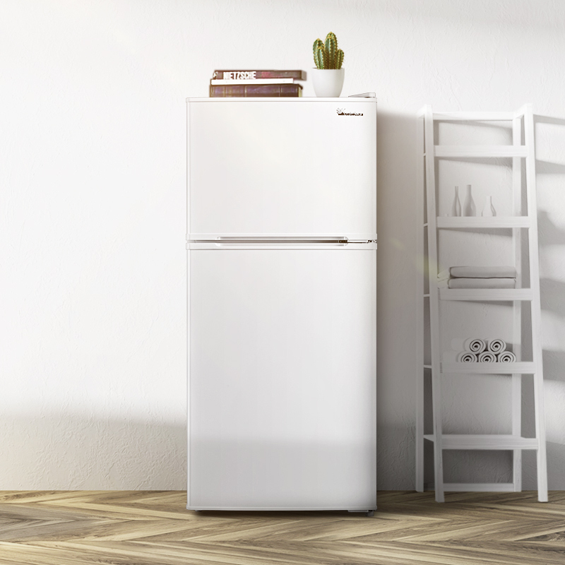 小天鹅(littleswan)112l 双门迷你小冰箱办公室家用节能不占地 小型