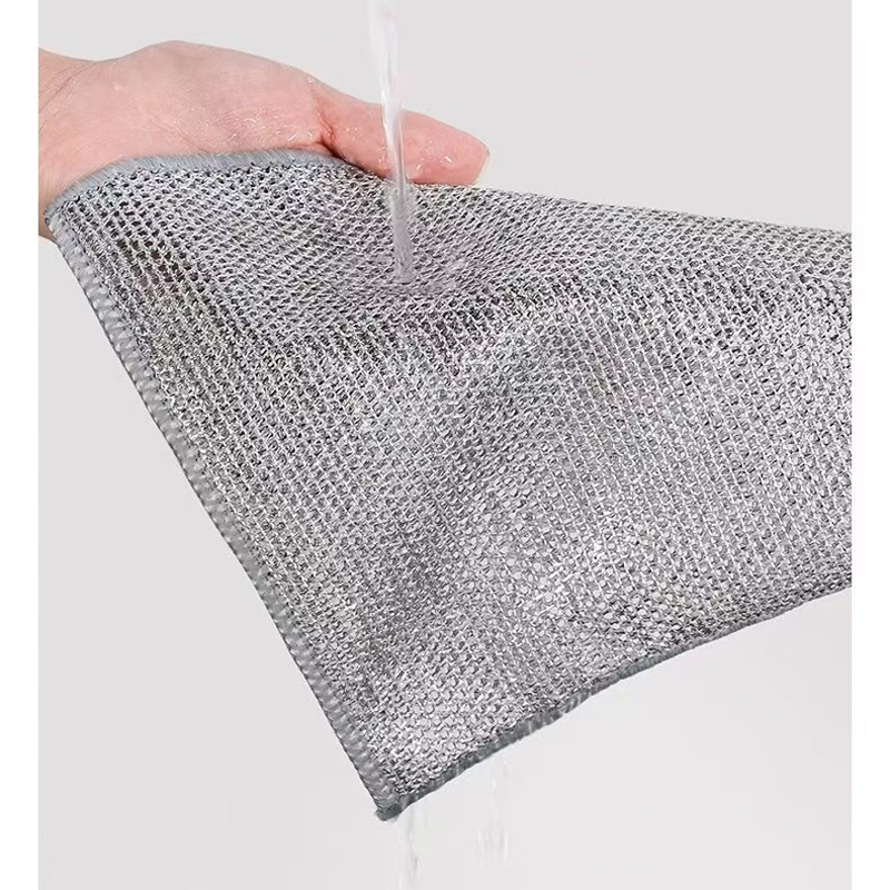钢丝抹布洗碗布 30*30cm 条高清大图