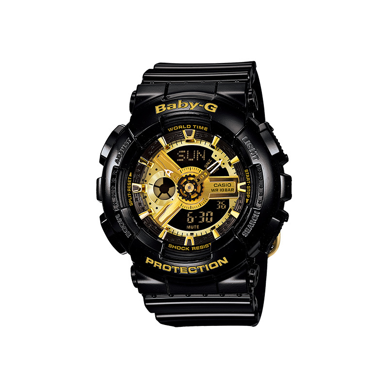卡西欧(CASIO)BABY-G系列石英手表时尚防水防震运动女士腕表 BA-110-1APR