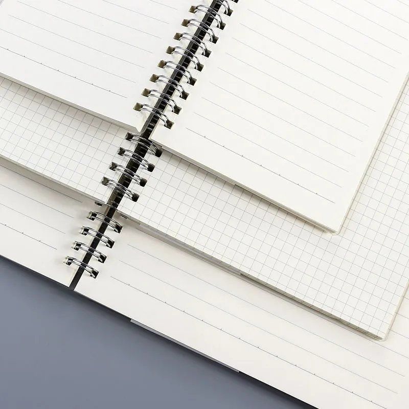 pp线圈网格本b5简约高中大学生课堂笔记本子考研方格错题本格子本 a6