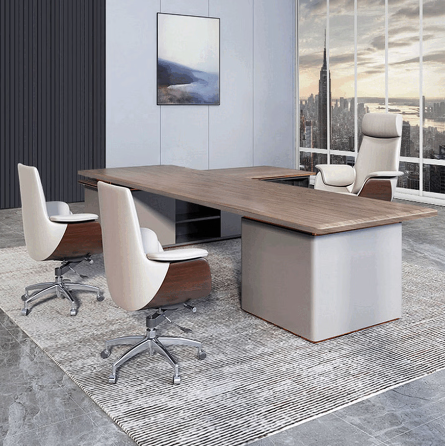 GUDONE办公椅升降旋转按摩椅高背大尺寸旋转舒适办公椅高清大图