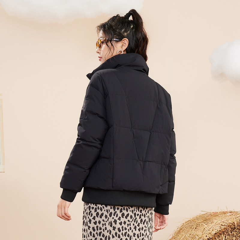 361运动羽绒服女新款短款加厚立领羽绒服保暖羽绒外套