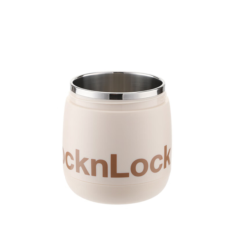 乐扣乐扣(LOCK&LOCK) 450ml家用品新活力不锈钢保温汤罐米色 LCB915FU高清大图