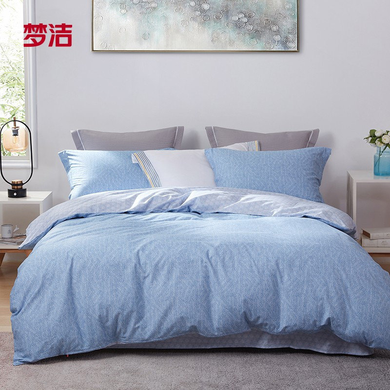 梦洁(MENDALE) (K)纯棉印花四件套-雪岑 1010100301