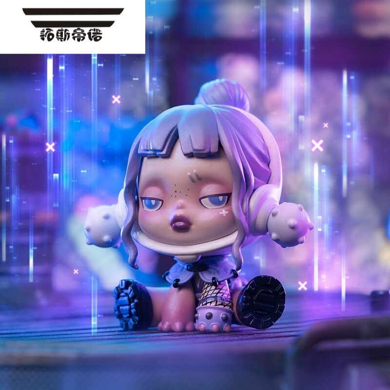 拓斯帝诺泡泡玛特夜之城系列盲盒手办潮流玩具女生生日礼物摆件2022