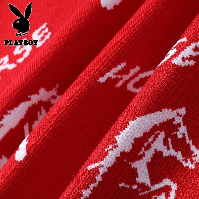 花花公子新款高品质【新款】2025年秋冬款圆领针织毛衣男_895_45高清大图