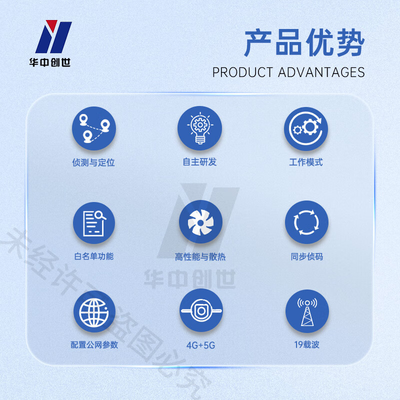 华中创世 HZ-507 手机信号搜索设备数字信号搜索 4G+5G 快速查找(19载波)高清大图