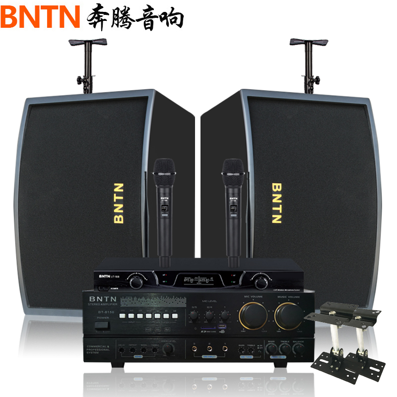奔腾(BNTN)家庭音响KTV音响 家庭影院套装 卡拉OK 会议专业音箱大功率功放 8150配BTKT10